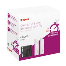 Legrand - prêt à poser dooxie créer un va-et-vient avec 2 commandes sans fil et 1 micromodule livré complet blanc Réf 600699