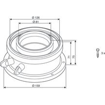 Raccord pour terminal vertical 80 / 125 Réf. FC-CA80 / 7738112714