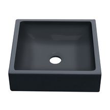 Vasque petit carré noire mate L 36,5xP36,5xH10,5cm   Réf. 6.02.010 NM