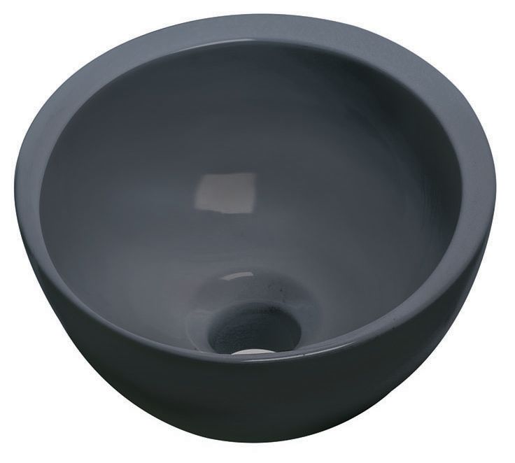 Vasque à encastrer sans trop plain Mini Spot noir mat diamètre 25,5 cm hateur 12 cm  Réf. 6.03.004 NM