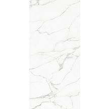 Grès cérame Naxos Rhapsody white beauty poli rectifié 120 x 260 cm 0121221