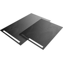 Revêtement prêtàposer wedi Fundo Top pour wedi Fundo Riolito neo, format 1600x1000x6mm en coloris Carbon noir, matériau minéral aspect pierre naturelle Réf : 072020601