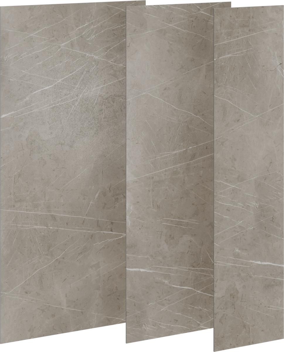 Revêtement prêtàposer Wedi top wall marble greybeige 4 x 600 x 2600 mm Réf. 072042222