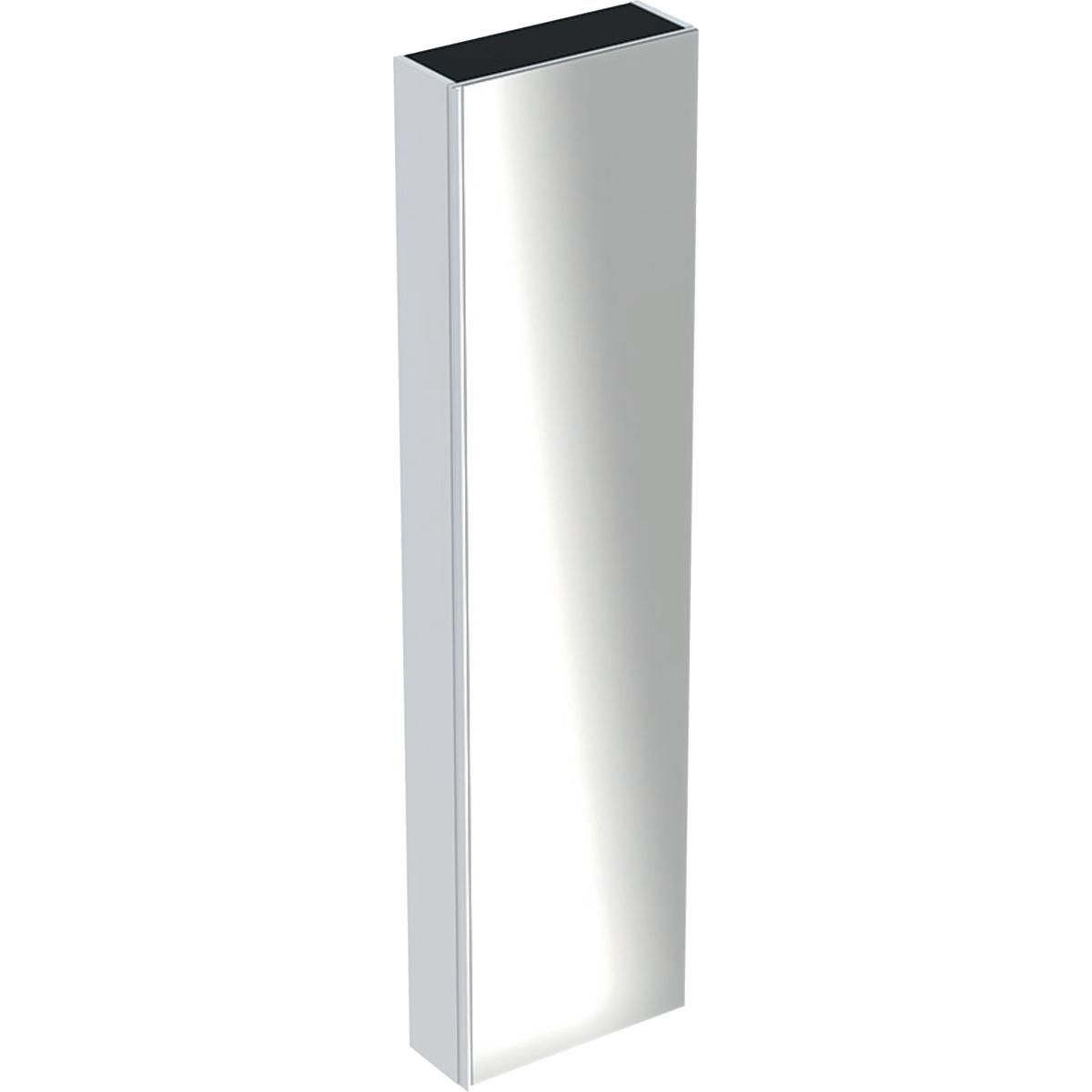 Colonne haute Acanto - 1 porte - 45 x 173 x 17,4 cm - corps : laqué ultra-brillant / blanc - porte : verre brillant / blanc Réf. 500.637.01.2