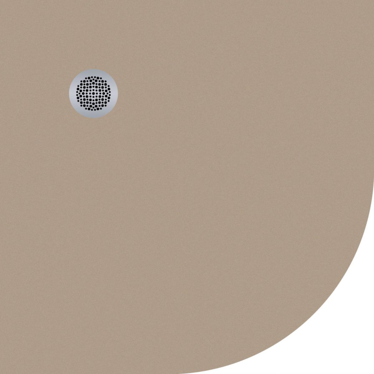 Receveur de douche Neo Plus Kromat Ardoise 80x80 angulaire Cappuccino Réf. SNES0552-CAP