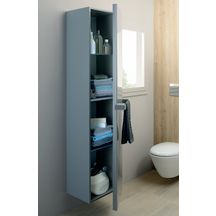 Caisse colonne ZEPHYR laque H175 x L40 cm sans porte finition gris souris soft Réf. 102012-2370-0175