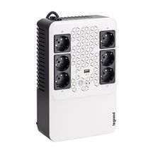 Legrand Onduleur Keor multiplug avec 6 prises de courant 2P+T et disjoncteur intégré 600VA 360W autonomie 10 à 15 minutes Réf.310083