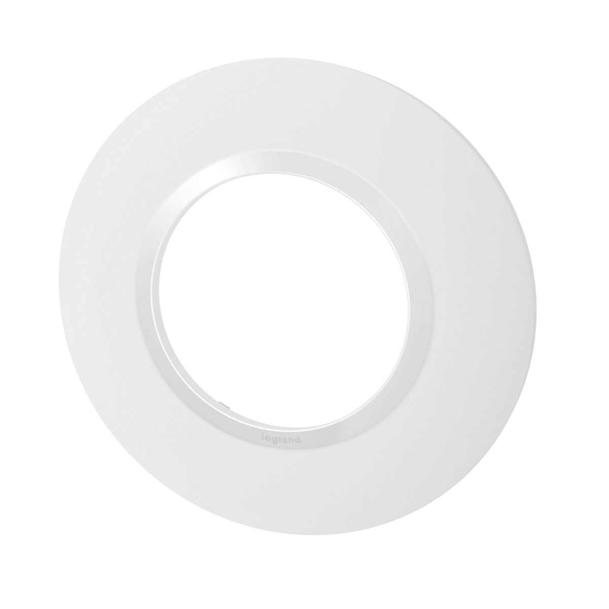 Legrand - plaque ronde dooxie 1 poste finition blanc Réf 600980