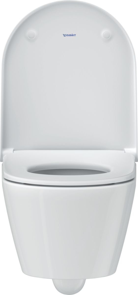 Cuvette suspendue Duravit D-Neo 480 mm blanc brillant fond creux rimless 3 L / 4,5 L évacuation horizontale Réf. 2587090000