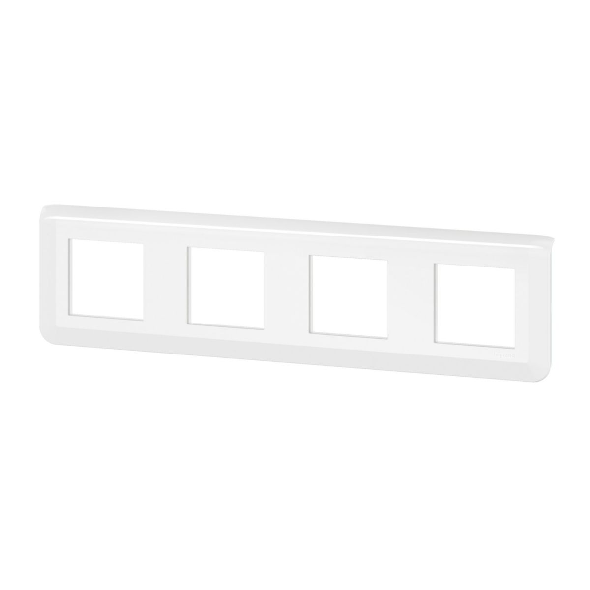 Legrand - plaque de finition horizontale Mosaic pour 4 x 2 Modules blanc Réf. 078808L