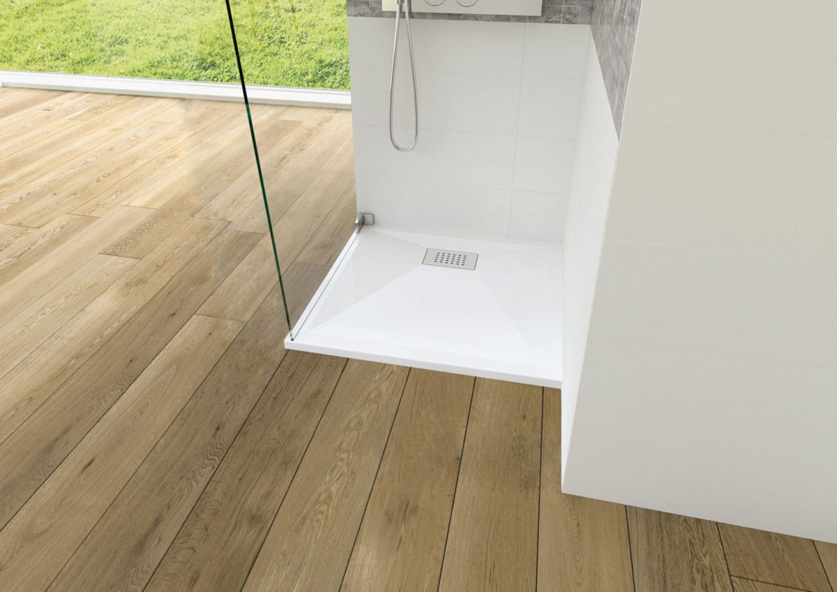 Receveur KINESURF 80 x 80 4 cm AD blanc Réf. RD1100AD