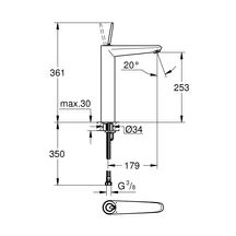 Mitigeur monocommande  lavabo EURODISC JOYSTICK Taille XL - Chrome réf. 23428000