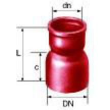 Cône d'augmentation concentrique en fonte SME diamètre nominal 125-150mm Réf. 156197 PAM