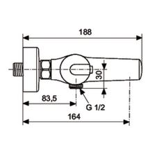 Mitigeur bain-douche thermostatique mural CERATHERM 100 150 mm + ou - 13 mm Chromé réf. A4623AA