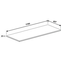 Plan bois pour meuble sous-vasque Alterna EVERY DAY longueur 120 cm