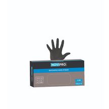 Gants jetables nitrile noir résistants - boîte de 100 Taille 10 Novipro