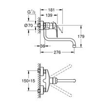 Mitigeur monocommande évier chromé Eurosmart Réf. 32224003