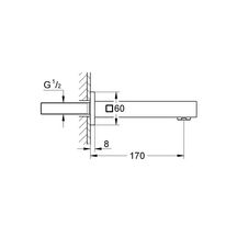 Bec Bain déverseur Eurocube Supersteel 13303DC0