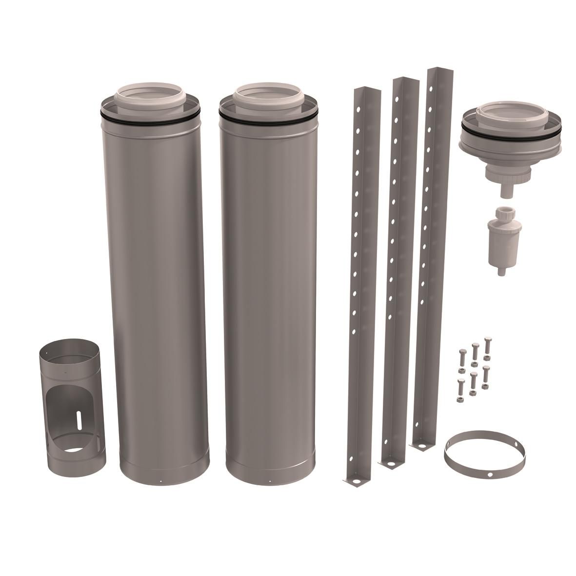 Kit départ Rolux 3CEP Condensation diamètre 160/250mm 0 appareil support trépied.