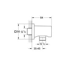 Coude à encastrer Rainshower Chromé 27076000