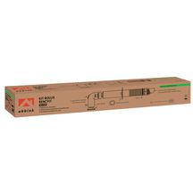 Terminal horizontal Rolux Renofit 60 / 100 avec coude 60 / 100 réf. 229411