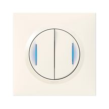 Legrand - transformeur pour réaliser 5 fonctions lumineuses dooxie one livré avec plaque carrée blanche et griffes Réf 600730