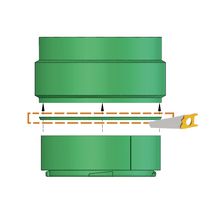 Réhausse ajustable en Polyéthylène pour cuve GLOBUS et poste de relevage POLYFOS hauteur 490 mm ajustable de 250 à 450 mm Réf. 355307