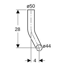 Coude de chasse droit PVC 04 blanc réf. 118.111.11.1