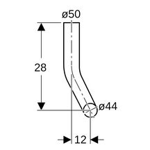 Coude de chasse droit PVC 12 blanc réf. 118.115.11.1