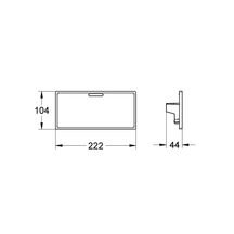 Tablette GROHE EasyReach Grohtherm Cube Blanc 18700000