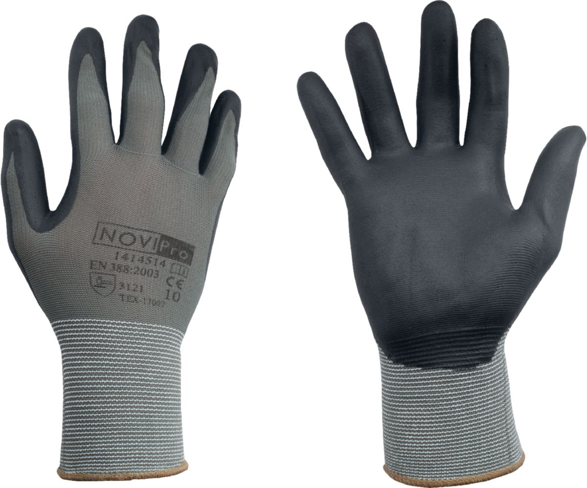 Gants Construction Expert Novipro Taille 10 - jauge 15, Pack de 10 paires