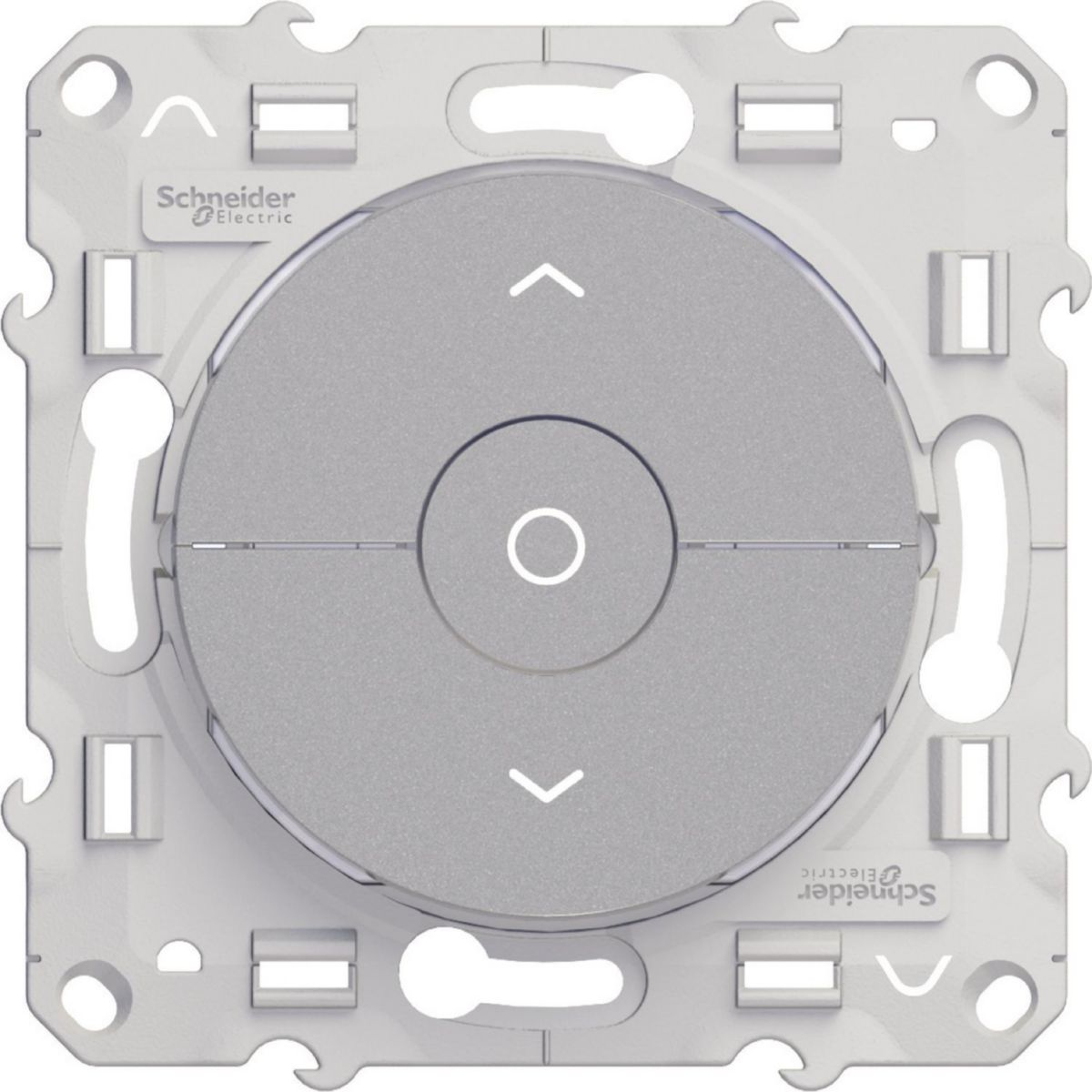 Odace, interrupteur alu, 3 boutons montée/descente/stop pour volets-roulants réf. S530208