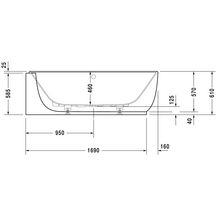 Baignoire LUV angle droit à gauche réf. 700431000000000