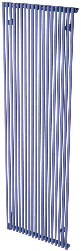 Radiateur eau chaude Acova Kéva  vertical simple, puissance 1101W (dT50), hauteur 2200 mm, largeur 431 mm, 13 éléments, raccordement excentré par le bas, Aller/Retour réversible, appareil réversible Haut/Bas, Blanc RAL 9016 Réf. HK-220-042