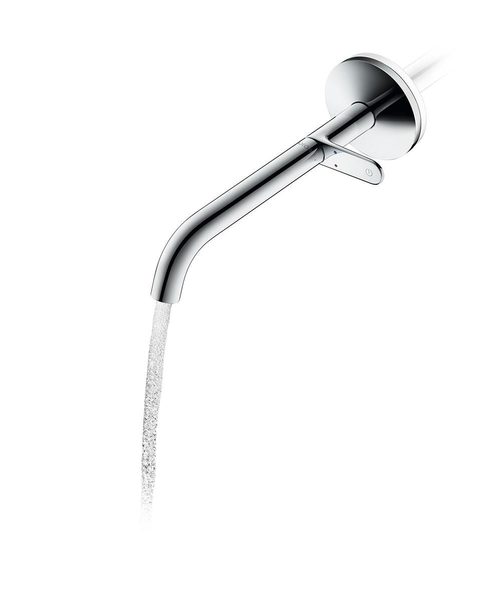 AXOR One Mitigeur de lavabo Select encastré mural, bec 220 mm, bonde à écoulement libre, Chrome