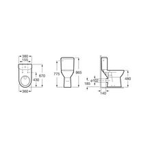 Réservoir ACCESS 3 litres avec fixations, blanc Réf. A341230000