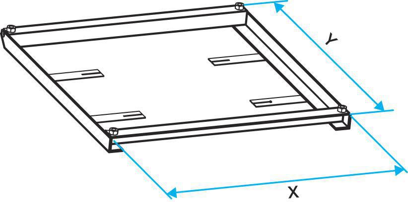 Cadre à sceller pour les tourelles de ventilation et désenfumage F400-120 VELONE  8.5 / 13.0 11021292