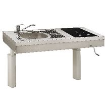 Console réglable KHK avec évier cuisinette CPBH 1 cuve  1200 vitro