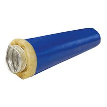 Conduit souple aluminium renforcé calorifugé - Diamètre 125 mm - Epaisseur isolant 25 mm - Longueur 10 m  réf: 427779