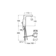 Mitigeur lavabo L90 vidange automatique Chromé réf. A5A4001C00