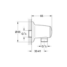 Coude à encastrer 1/2" Movario Chromé 28405000