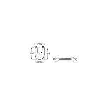 Abattant bidet MERIDIAN-N charnières acier inox SUPRALIT blanc Réf. A8062A000B