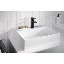 hansgrohe Xevolos E Lavabo à poser 600/480 sans trop plein ni trou pour robinet, SmartClean, Blanc