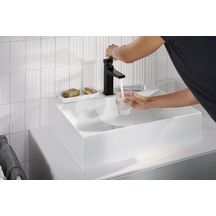 hansgrohe Xevolos E Lavabo à poser 600/480 sans trop plein ni trou pour robinet, SmartClean, Blanc