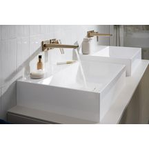 hansgrohe Xevolos E Lavabo à poser 600/480 sans trop plein ni trou pour robinet, SmartClean, Blanc