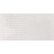 Faïence Arte Deco Magic blanc épaisseur 8,5 mm décor 30 x 60 cm