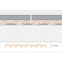 Natte de drainage en couche mince Ditra Drain polyéthylène rouleau de 1x25m DITRA-DRAIN25M