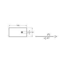 Receveur Terran 1000 x 900 mm bmyo Réf. AP1013E838401100