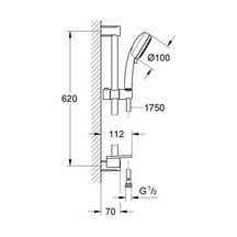 Ensemble de douche 2 jets avec barre Tempesta Cosmopolitan 100 Chromé 27928002