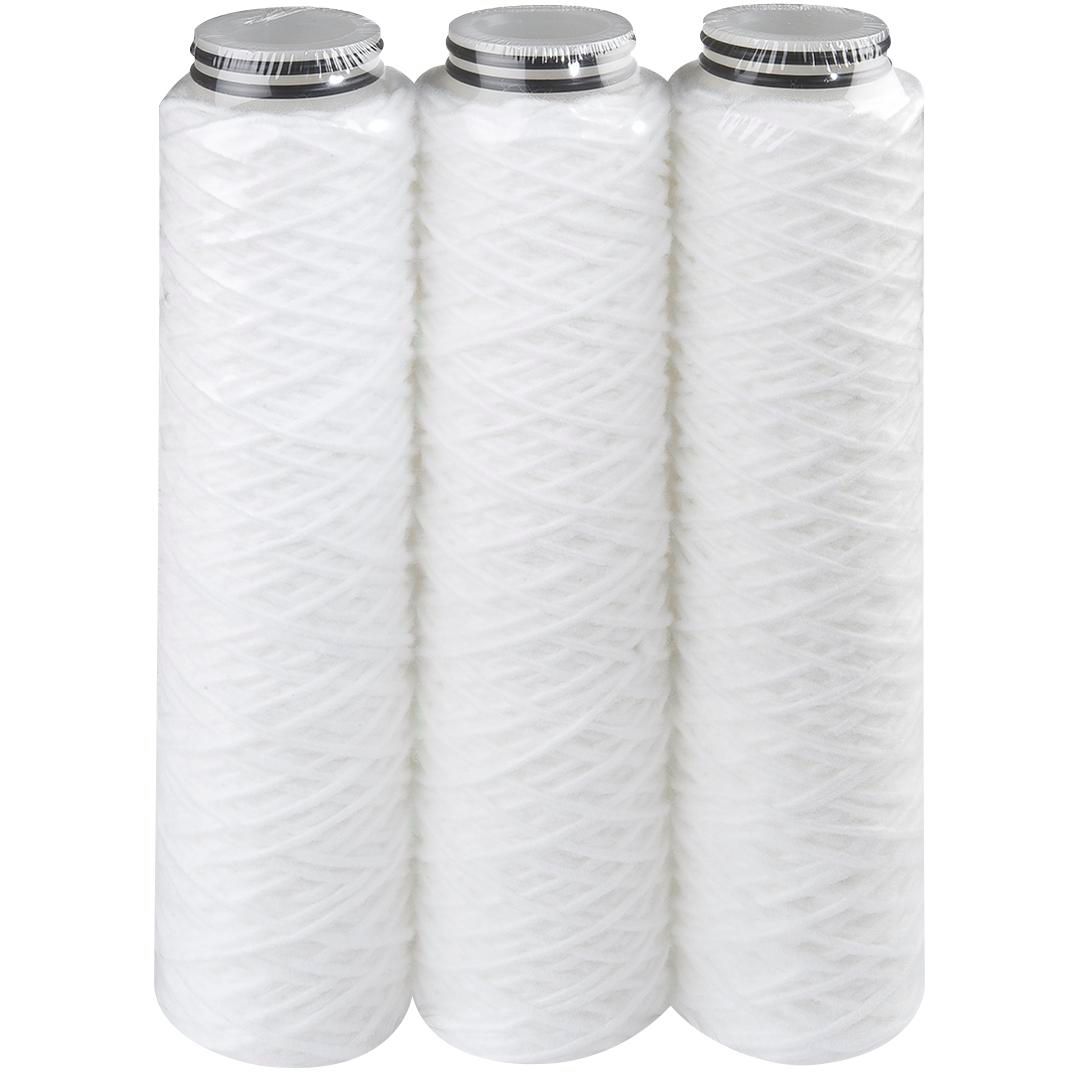 Pack de trois Cartouches jetables FA10-BX-25µ pour filtre SEN SINGLE et DUPLEX BX - Finesse de filtration 25 µ - Matière :  100% Polypropylène - Usage Alimentaire ACS